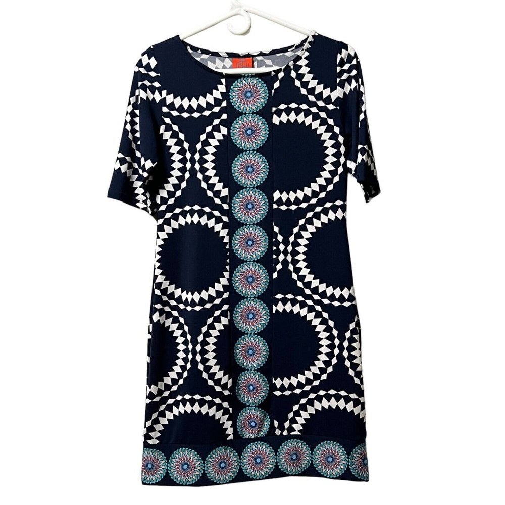 Tracy Negoshian Dress Size XS Retro Colorful‎ Boho Stretch Comfy